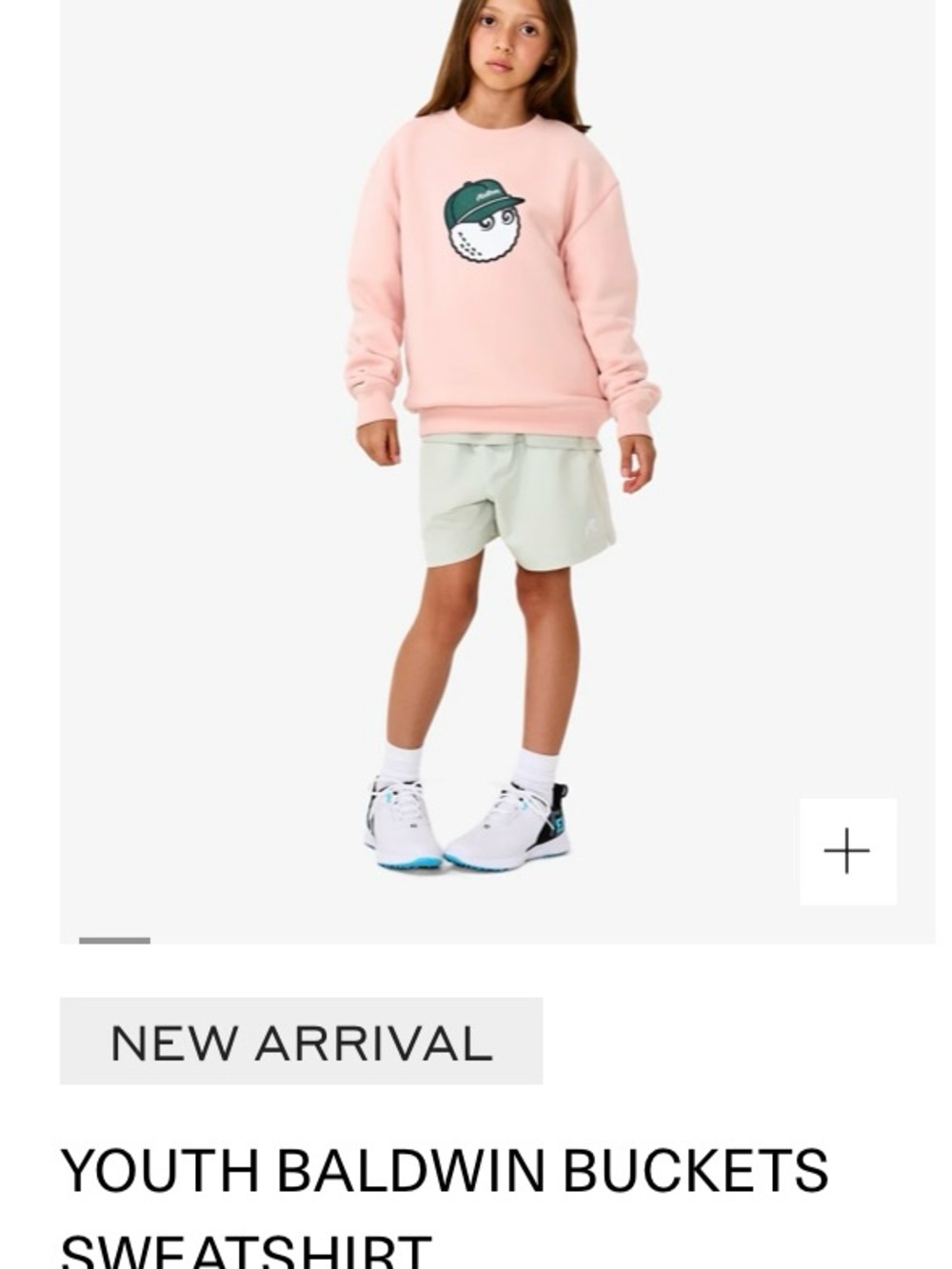 BRAND NEW Malbon Youth Baldwin Buckets Sweatshirt - Pink